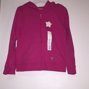 NEW!! Toddler girl fleece zip up hoodie